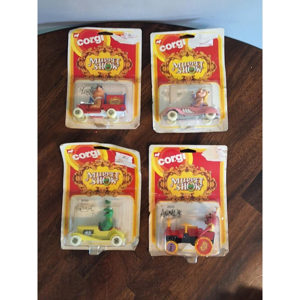 Vintage 1979 Corgi Muppet Show Diecast Cars Bundle Lot of 4 NEW